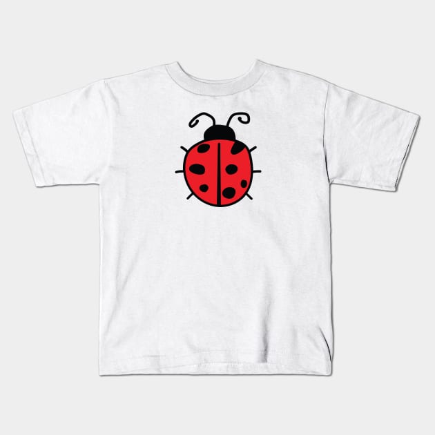 Ladybug Kids T-Shirt by Cathalo